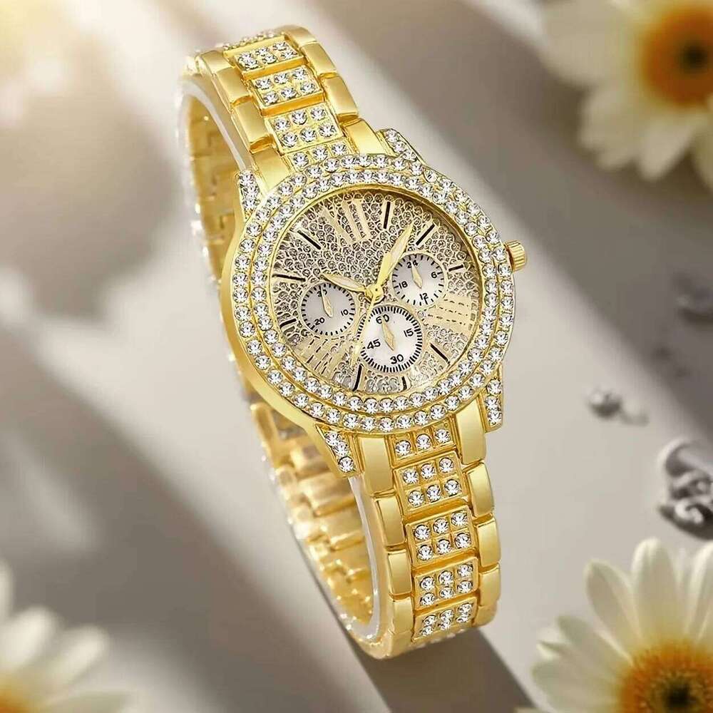1/3PCS Luxury Rhinestone Women Watches Elegant Roma Dial Ladies Quartz Watch Reloj Mujer Girls Clock GiftWithout Box Z260206