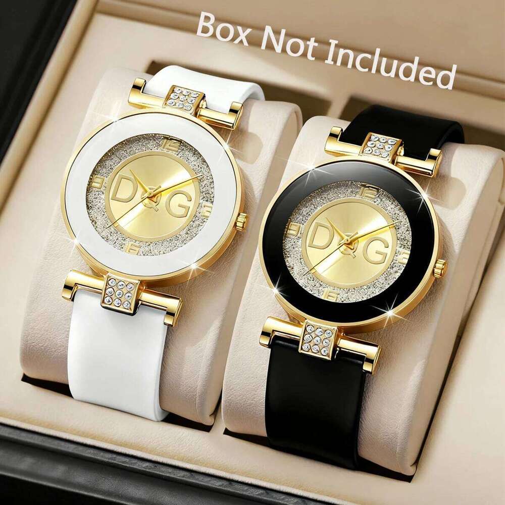 1/2/4PCS Fashion Silicone Band Women Watch Luxury Rhinestone Ladies Quartz Wrist Watches Reloj MujerWithout Box Z260206