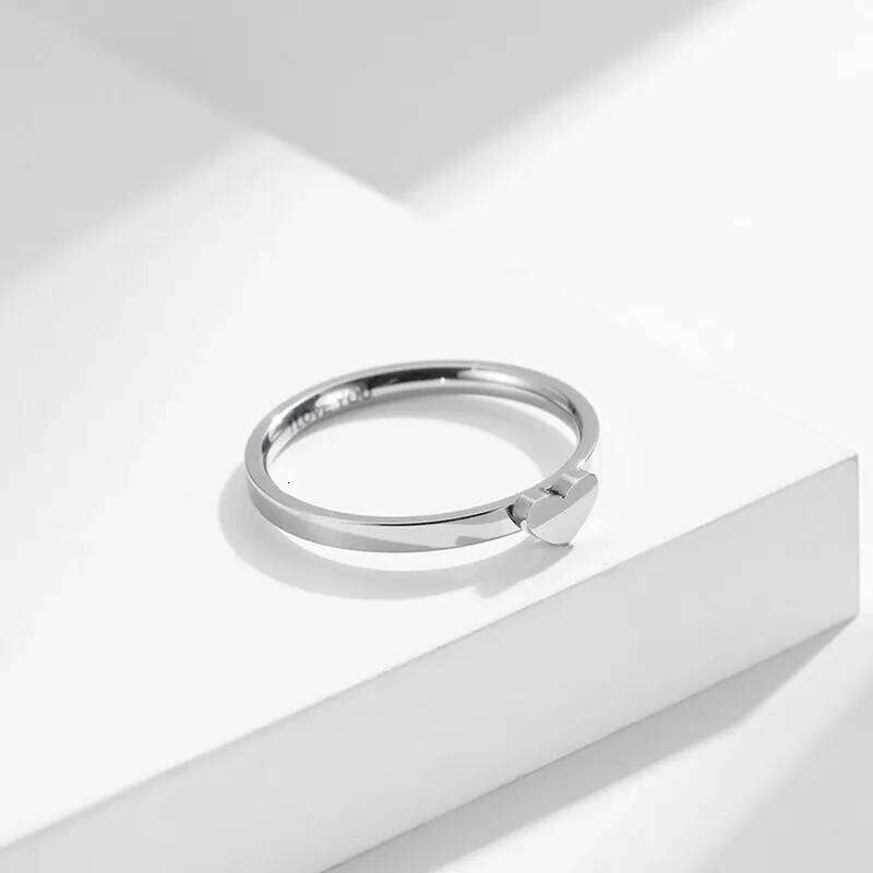 Stainless Steel Hollow Heart Puzzle Couple Rings "I LOVE YOU" Engraved Wedding Band Ring for Women Men Size 5-12 W260206