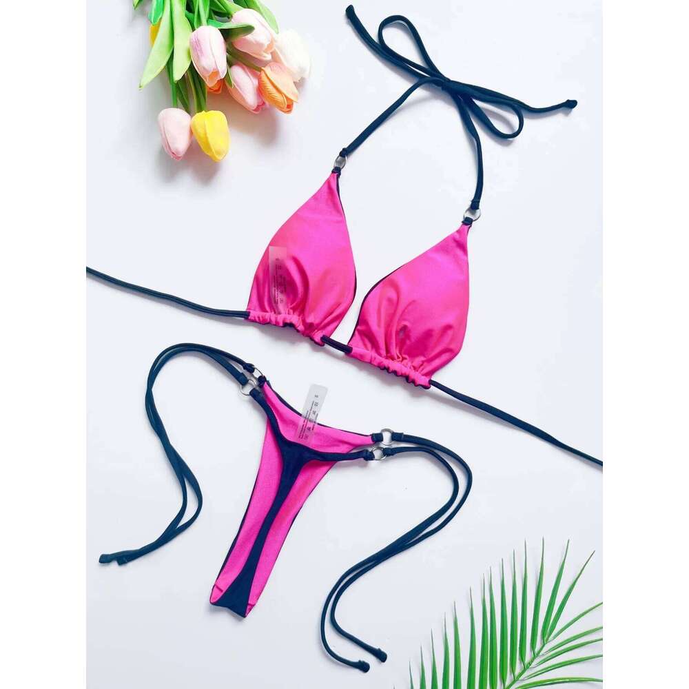 RUOTONSEPT 2024 New Sexy SolidBandage Bikini Set Women's Swimsuit Two-piece Triangle Swimwear Bathing Suit Brazilian Biquinis Z260206