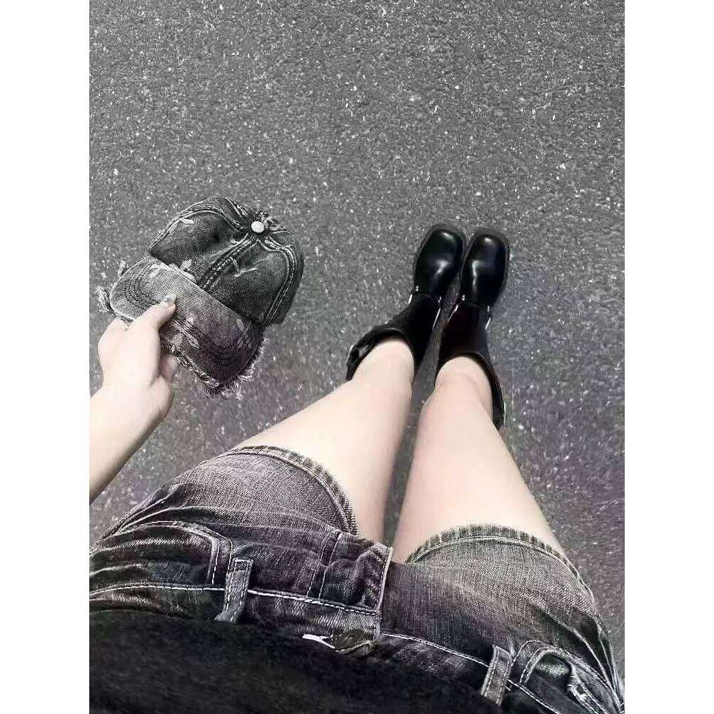 Shorts Women Bodycon American Retro High Street Sexy Summer Vintage Denim Casual Aesthetic Y2k Club Punk Style Harajuku Simple H260206