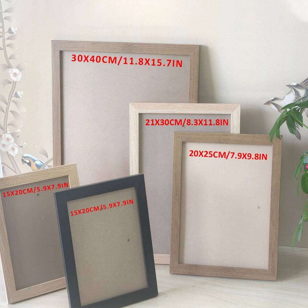 Picture Frame MDF 30X40cm 21x30cm 15X20cm A4 A8 Square Tabletop Photo Frames Wall Art Poster Display Bedroom Home Decor S260205