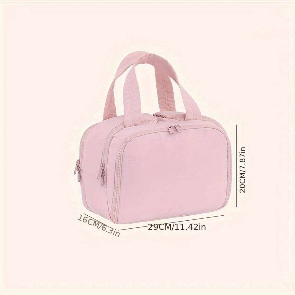Portable Fabric Cosmetic Storage Large Capacity Toiletry Beauty Multifunctional Travel Item Organizer Bag Y260206
