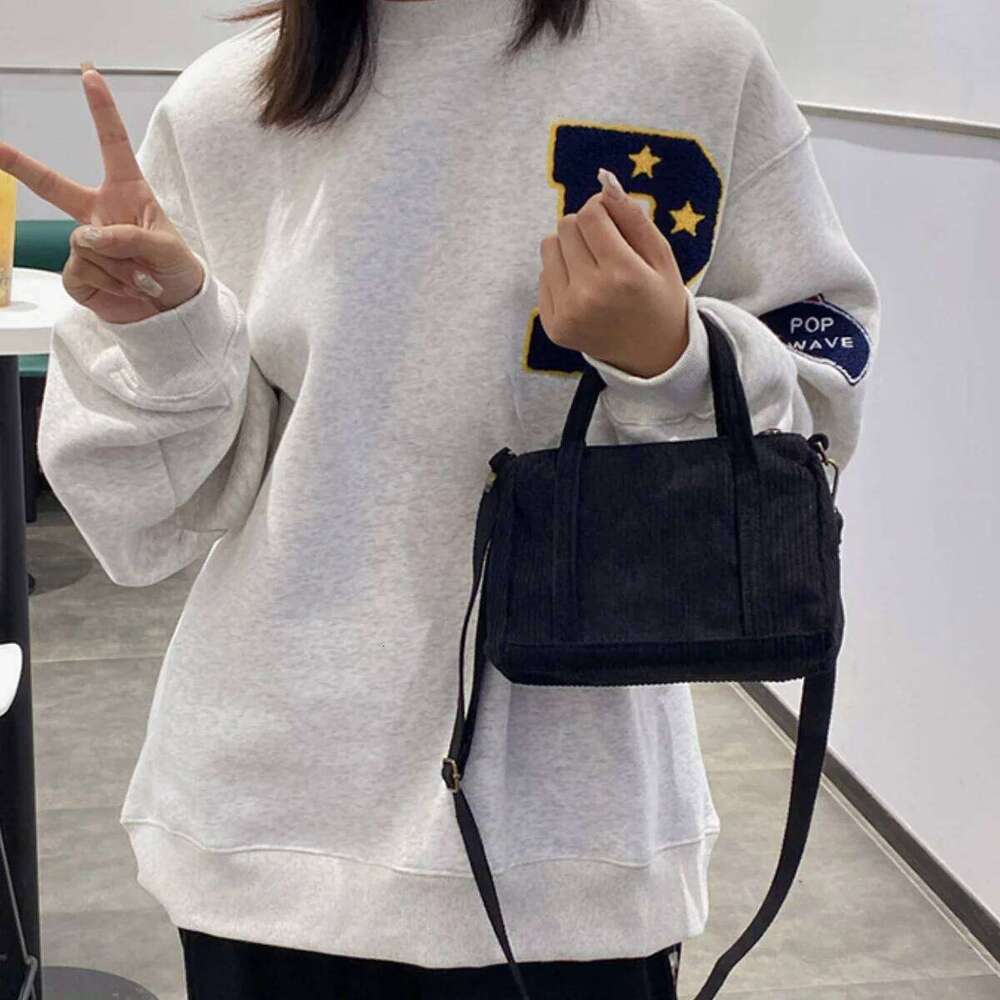 Small Corduroy Mini Girls Purses and Handbag Cute Shopper Gift with Zipper Wallet Crossbody Tote Bags for Women Shoulder Bag XJ260129