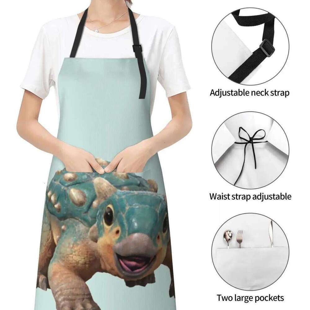 Bumpy Ankylosaurus Magniventris Aprons Chef Cooking Baking Tablier Waterproof Bib Kitchen Cleaning Pinafore for Women Men S260205 3a8