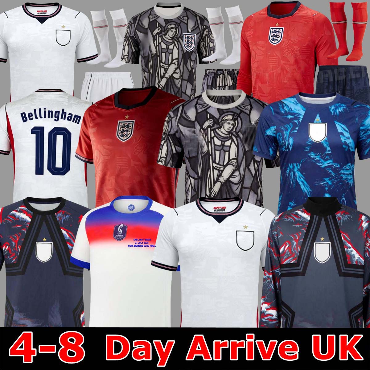2025 england Soccer Jersey Men Kids KANE BELLINGHAM WILLIAMSON MEAD Russo AGYEMANG MEAD RICE PICKFORD Football Shirt Soccer Uniforms WOMEN 2024 RUSSO