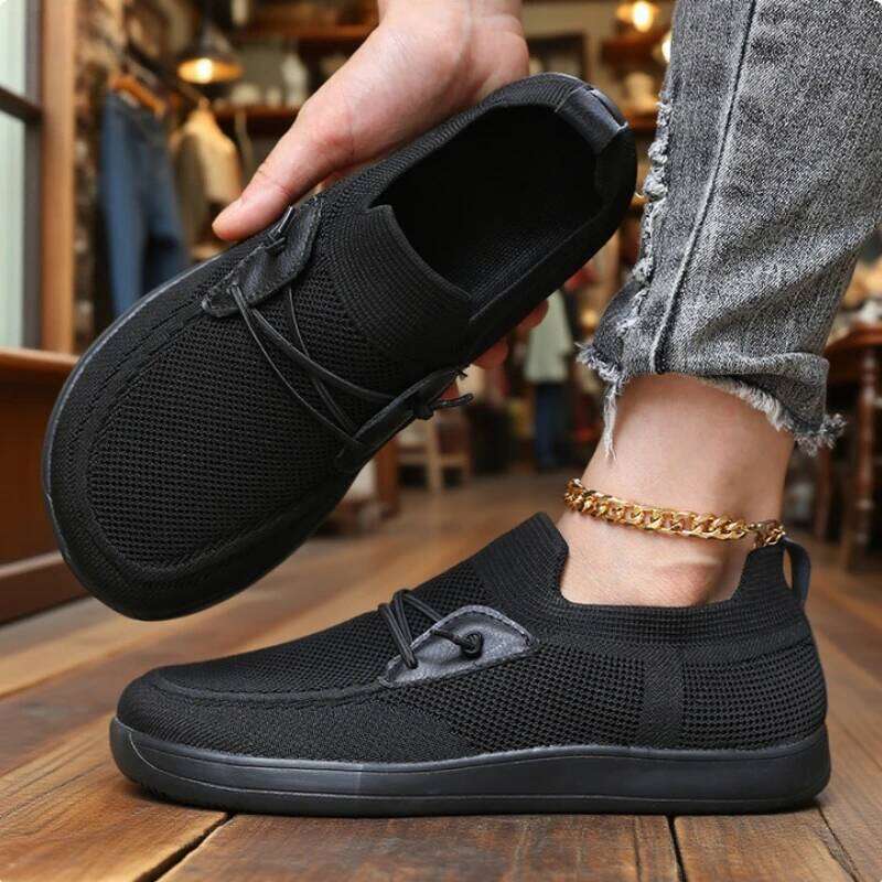 Wide Toe Box Barefoot Shoe for Women Zero Drop Sole Minimalism Walking Breathable Non-slip Flats Loafer Mens Driving Shoes