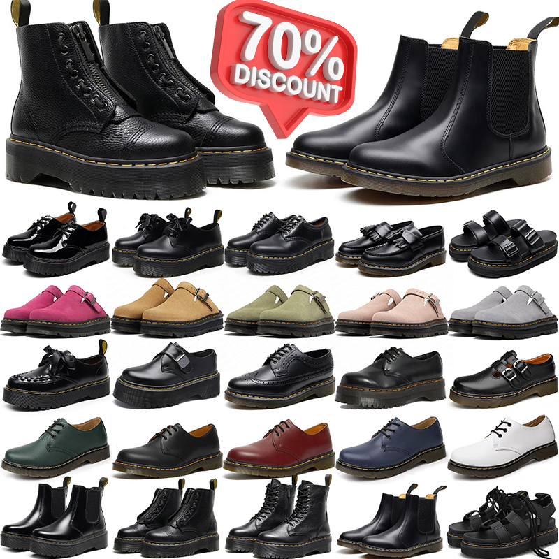 free shipping designer slippers women men martenshoes booties ankle cowboy boot outdoor casual shoes chaussure scarpe Plate-forme