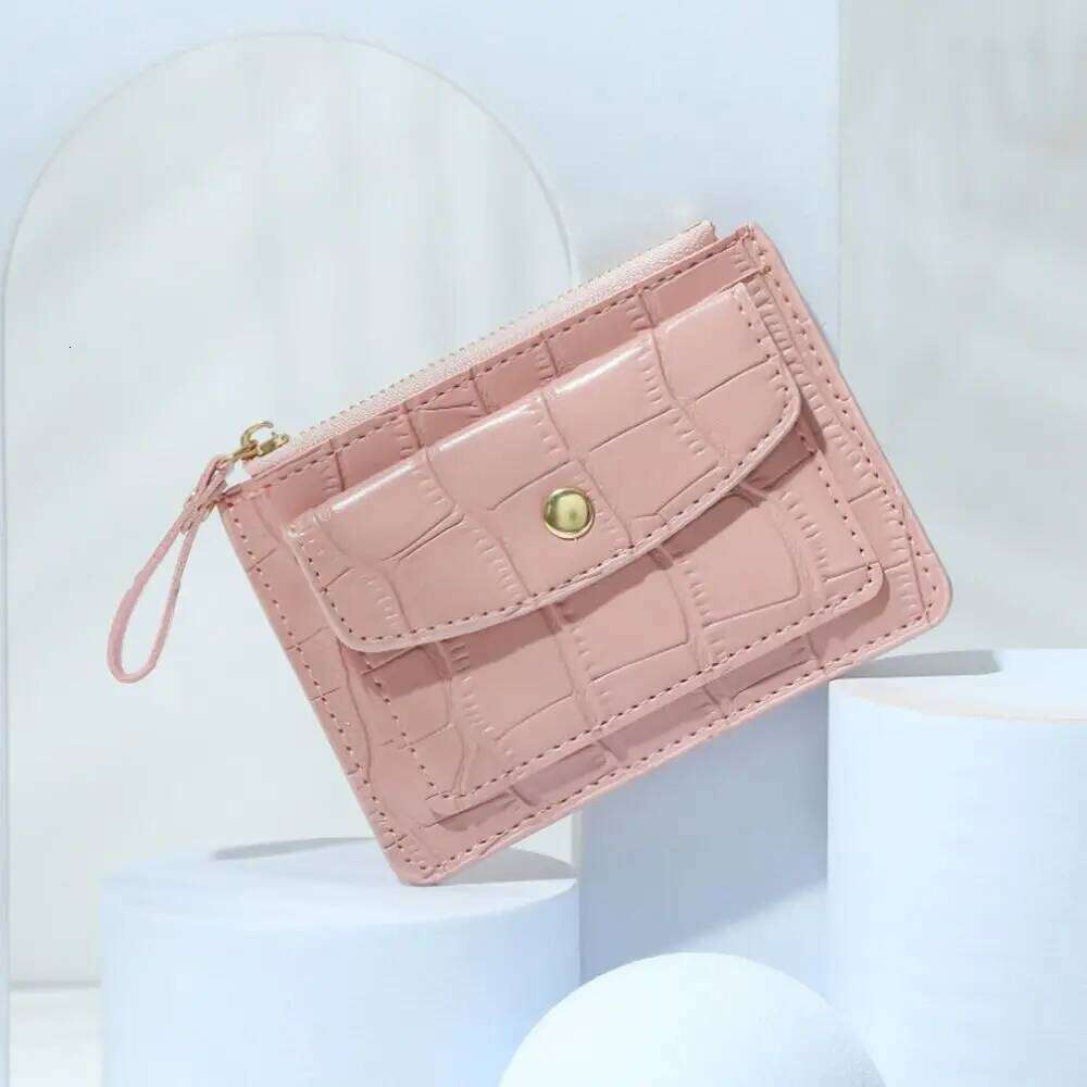 Money Bag Crocodile Pattern For Girls ID Zipper PU Leather Korean Card Holder Wallets Women Coin Purse Y260206