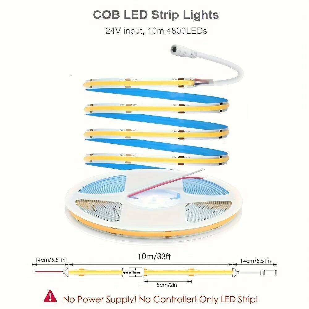 COB LED strip lights, ambient outdoor lighting, used for kitchen, garden, home room decoration, indoor lighting Z260206