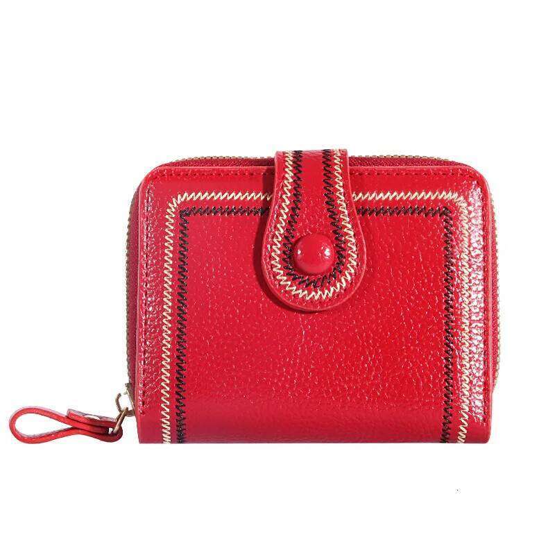 Simple Wallet Women's Short Retro Hong Kong Style Versatile Large Capacity Multi-card Slot Zipper Coin Card Holder Y260206