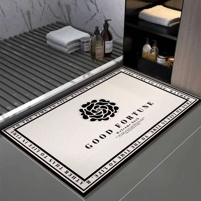 VIKAMA High-End Light Luxury Diatom Mud Anti-Slip Water-Absorbing Decorative Carpet For Bathroom And Home Decor 26H0206