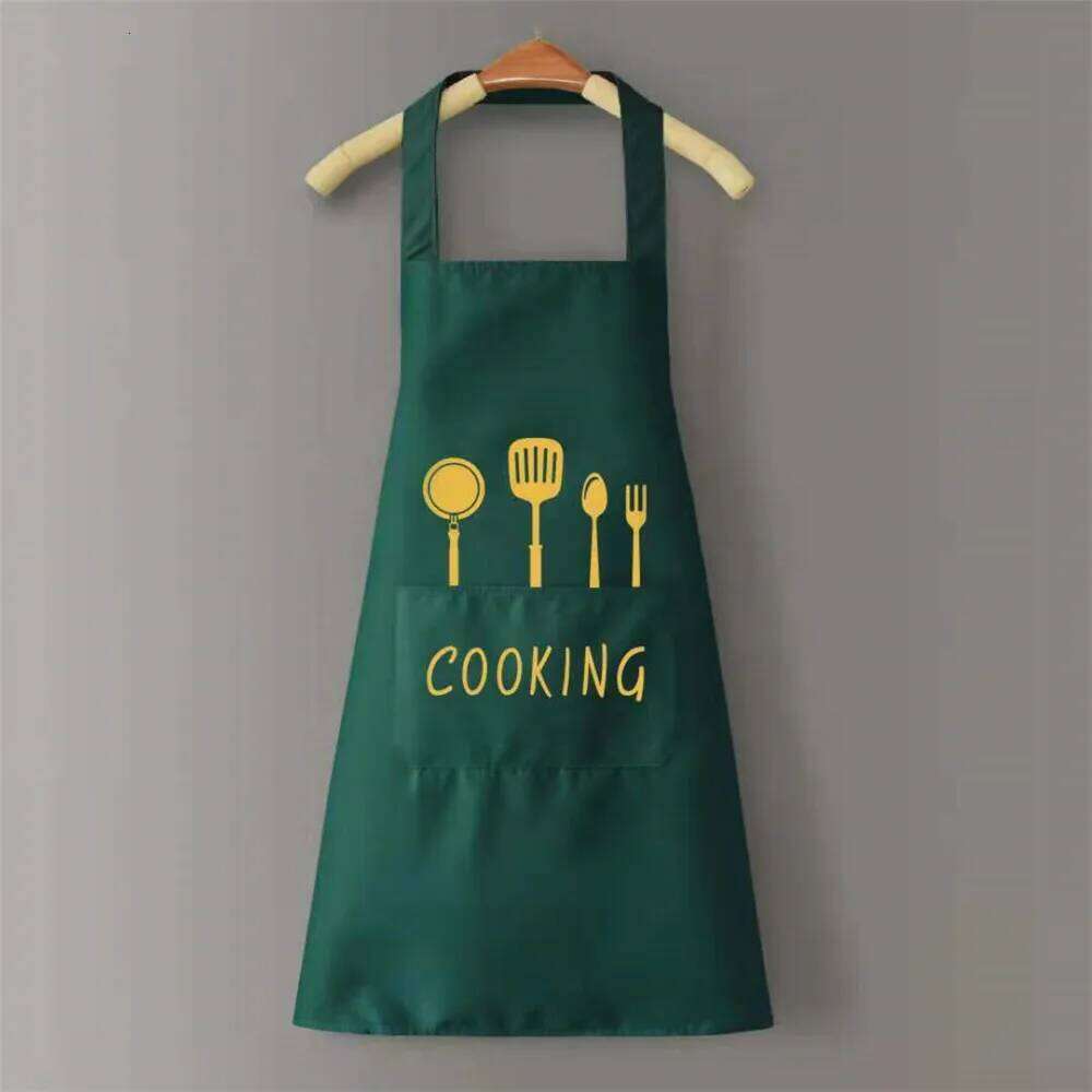 1Pcs PVC Household Cooking Men Women Oil-Proof Waterproof Adult Waist Fashion Coffee Overalls Apron Kitchen Accessories S260205 b16