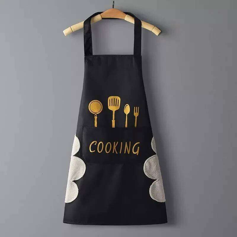 Waterproof Oilproof Can Wipe Hands Kitchen Work Clothes Home Cooking Cleaning Men and Women Universal Sleeveless Apron S260205