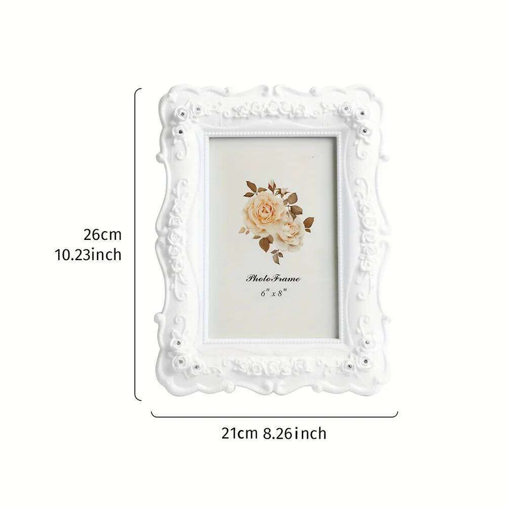 Pastoral style photo frame home table ornaments living room bedroom desktop decoration horizontal and vertical universal S260205