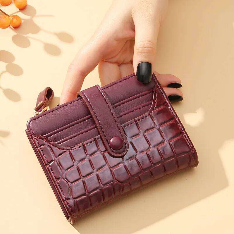 Short Small Fashion Luxury Brand Leather Ladies Card Bag for Women Clutch Female Purse Money Clip Wallet 2023 Y260206