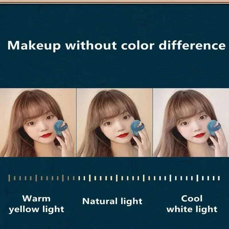 New LED Lighted PU Leather Cosmetic Case with Mirror Waterproof Portable Travel Makeup Storage Bag Y260206