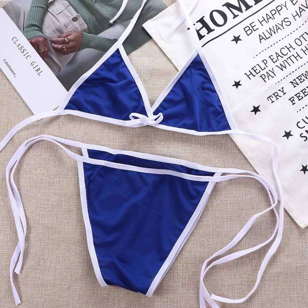 Fashion Beach Solid Color Biquini Halter Neck Strap Push-up Bra Bathing Suit Swimsuit Swimwear Bikini Sets Z260206