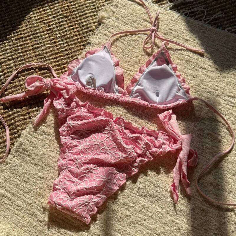 Lace Sexy Bikinis 2026 Women's Swimwear Female Swimsuit For Swim Wear Bathing Suits Brazilian Bikini Set Beachwear Pool Bather XJ260206