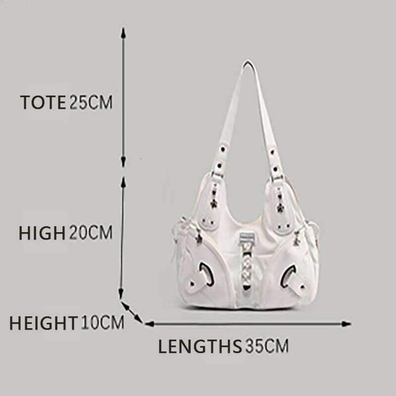 Retro Subculture Large Capacity Women's Handbag Luxury Soft Crossbody Fashion Ladies Tote Bag Harajuku Aesthetic Bags Y260205