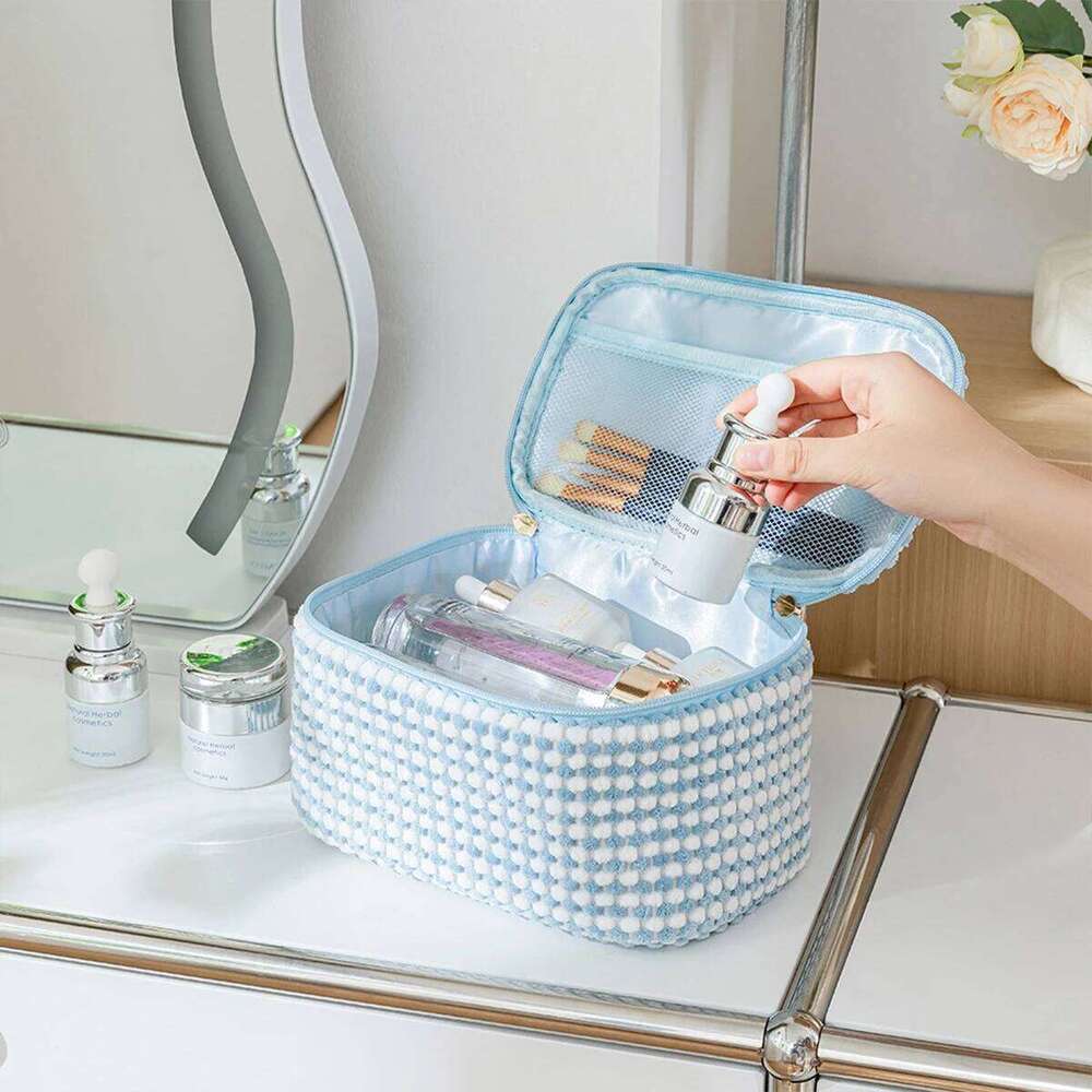 Polyester Makeup Portable Travel Handheld Large Capacity Toilet Multiple Styles Storage Bag Y260206