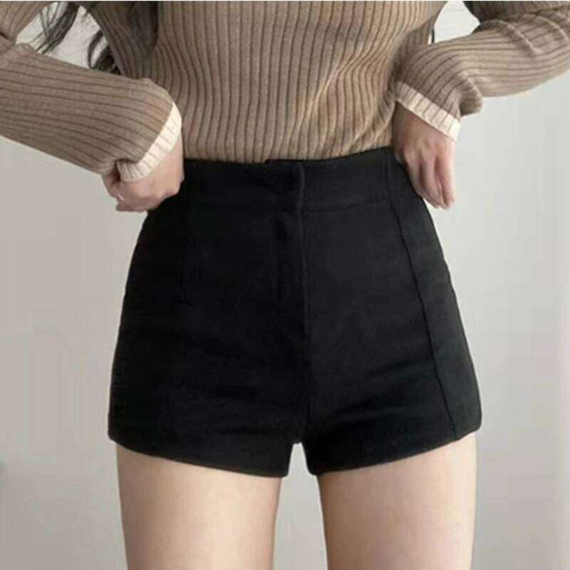 Skinny Shorts Women Elasticity High Waisted Hot Girls Sexy Trouser European Y2k Clothes Fashion Streetwear Hip Hop Minimalist H260206