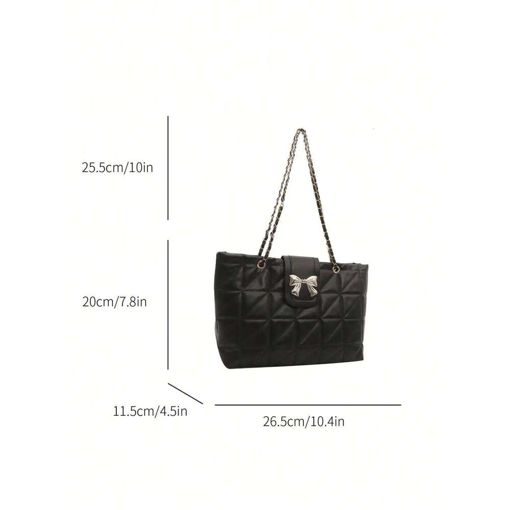 Fashionable Solid Color Elegant Quilted Zipper Chain Shoulder Designer Luxury Bag Women's Bags Y260205