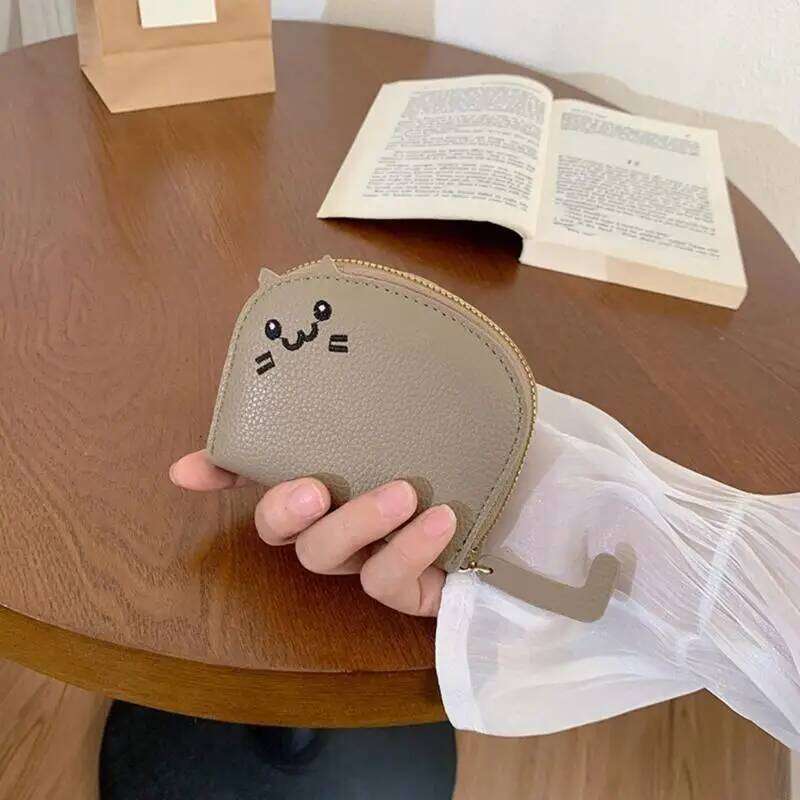 28GD Ergonomic Cartoon Coin Holder PU Card Case With Plenty Of Room For Essential Y260206