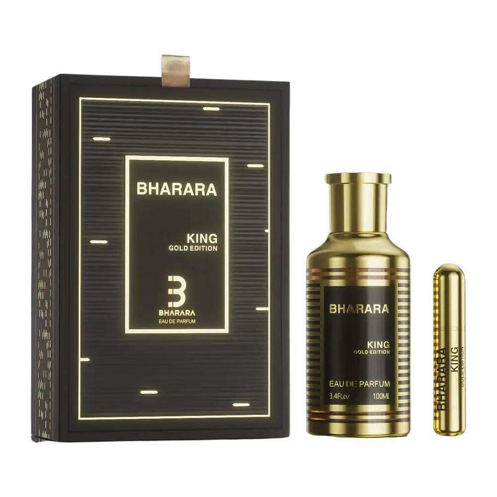 Original Arab Perfumes Bharara King Gold Long-lasting Fragrance MEN's Cologne Eau De Parfum Spray For Man H260206