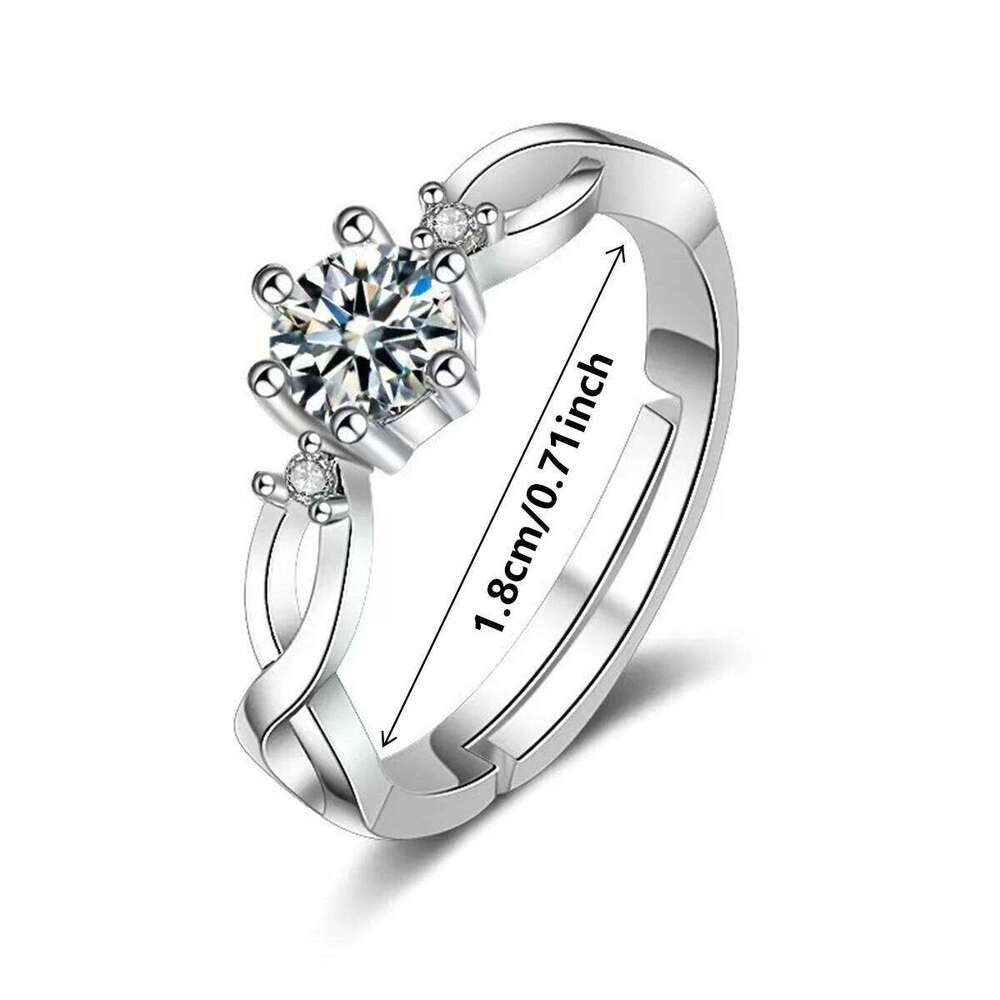 European American Fashion New Vintage Hollow Out Zircon Rings Hip Hop Party Opening Adjustable Ring for Women Gift W260206