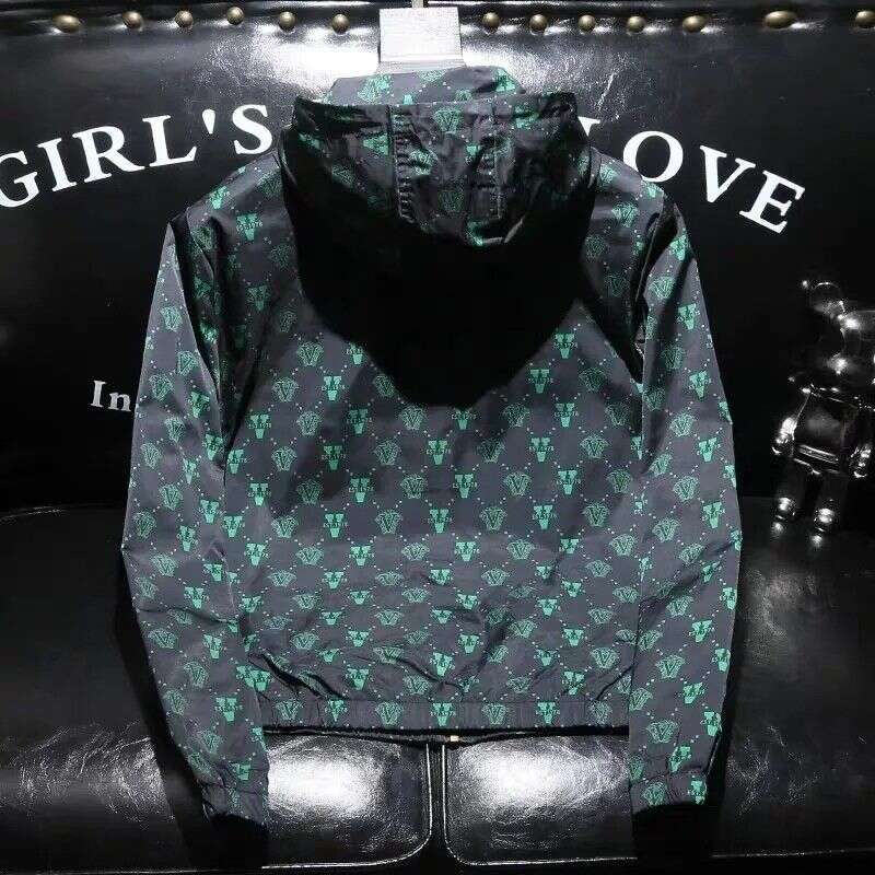 European High-End Casual Versatile Hooded For Men, Spring And Autumn New Trendy Slim Fit Youth Jacket