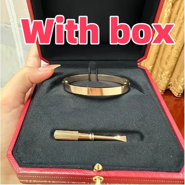 bracelet classic couple bracelet for women men designer bangle bracelet 18K gold bracelet high quality designer jewelry16 17 18 19 size high quality bracelet box