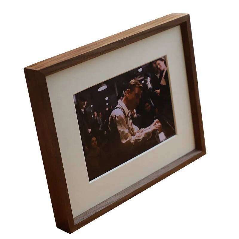 Walnut Picture American Joinery Photo Frame, Solid Wood Desktop Frame Durable Display Home Decor S260205