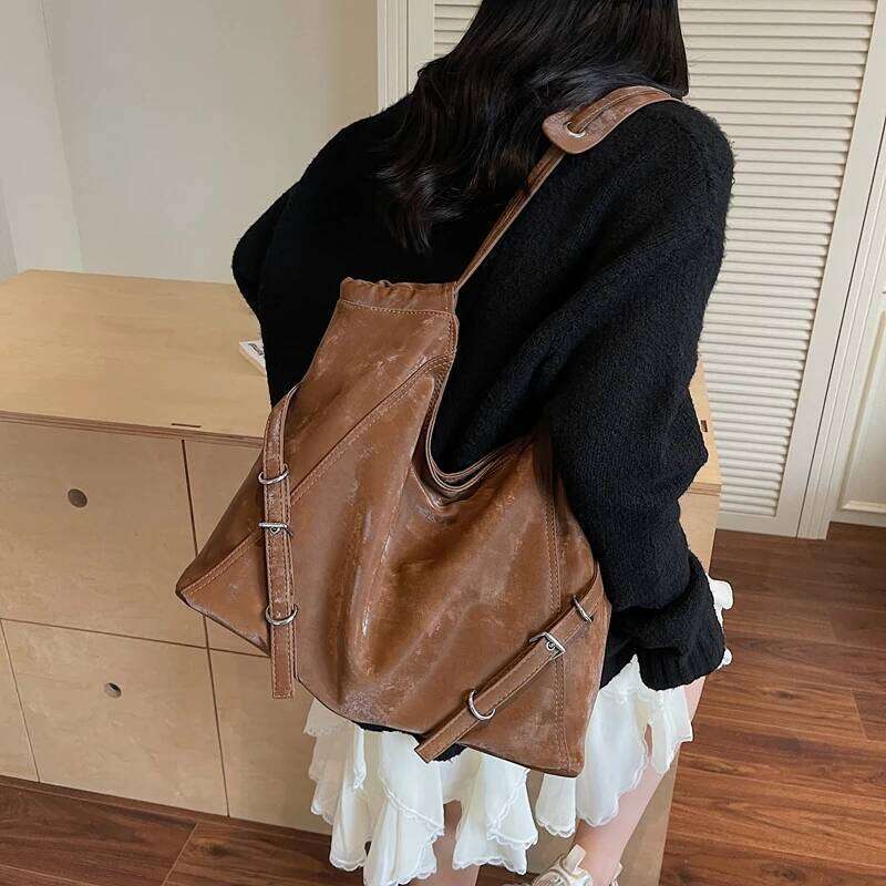 Womens Luxury Leather Classic Fashion Designer Shoulder Trendy Crossbody Tote Bag Elegant Handbag For Daily City Appearance Y260205