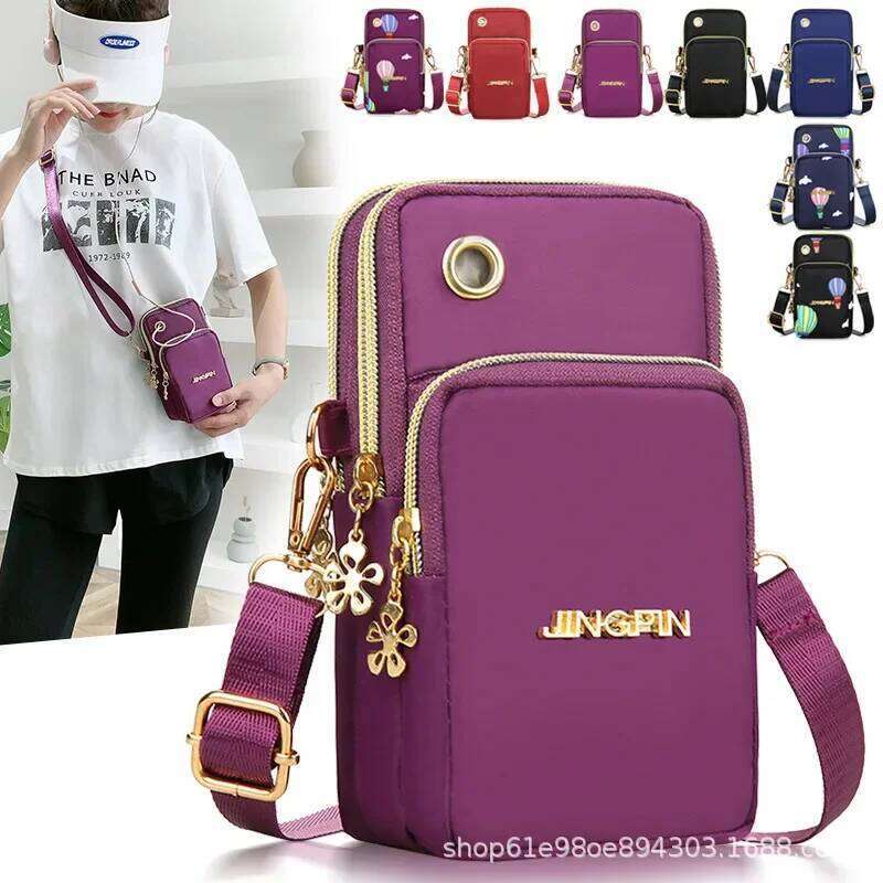 Women's Mini Crossbody Phone Bag 2024 New Fashion Mommy Coin Pouch with Neck Hanging Strap for Running XJ260129
