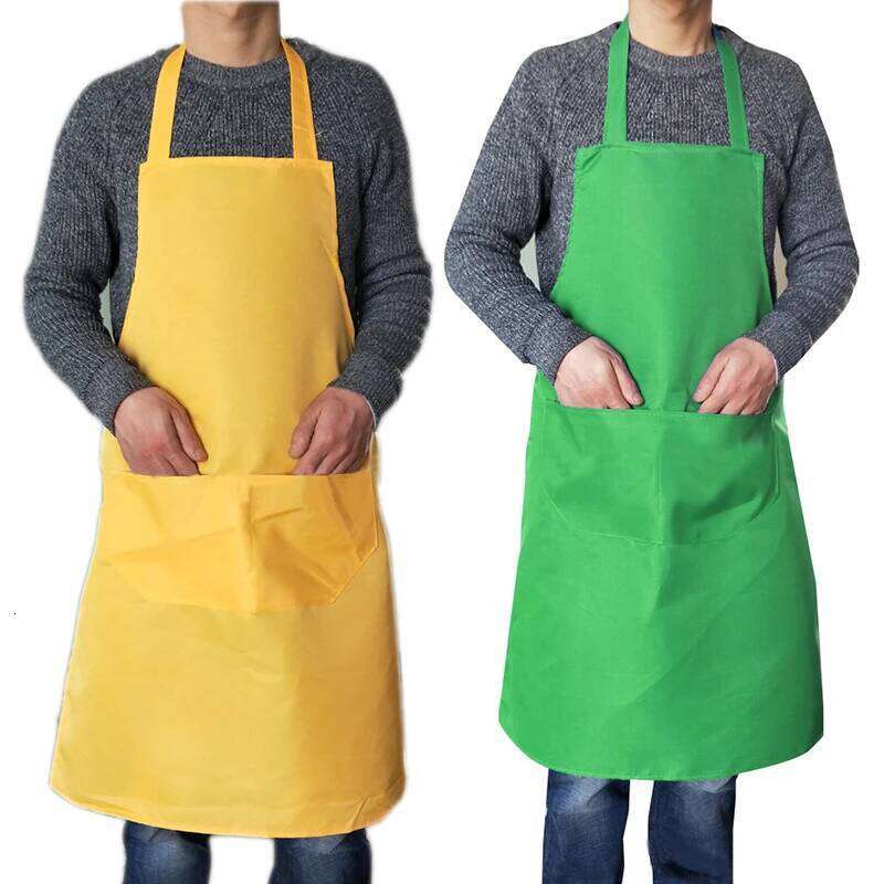 Waterproof Oil Cooking Chef For Women Men Kitchen Apron With Front Pocket Dishwashing Cleaning Home Aprons Unisex S260205