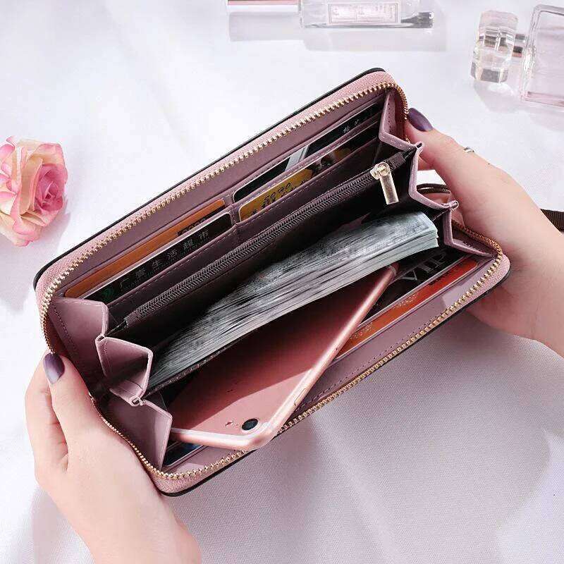 Handheld Multifunctional Card Mobile Bag Female Large Capacity Women Long Wallet Zipper Y260206