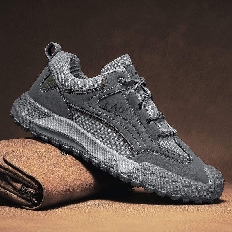 2025 Autumn Construction Site Thick Low Wear-Resistant Non-Slip Waterproof Oil-Proof Steel Toe-Free Work Shoes