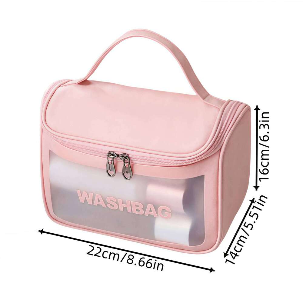 Ins Style Multifunctional Women's Cosmetic Hand Wash Portable Waterproof Swimming Bag Home Travel Organizer Y260206