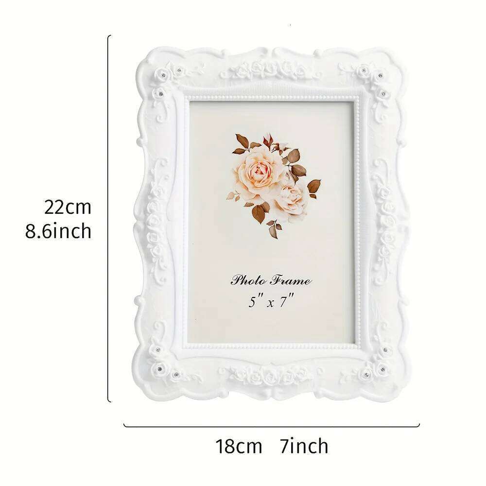 Pastoral style photo frame home table ornaments living room bedroom desktop decoration horizontal and vertical universal S260205