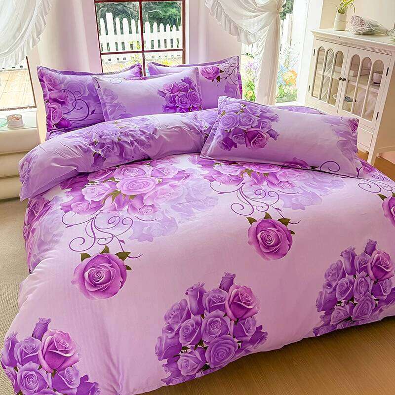 3pcs Brushed Bedding Pillowcase Set Skin Friendly Breathable Duvet Cover Pillowcases -ZQDL XJ260206