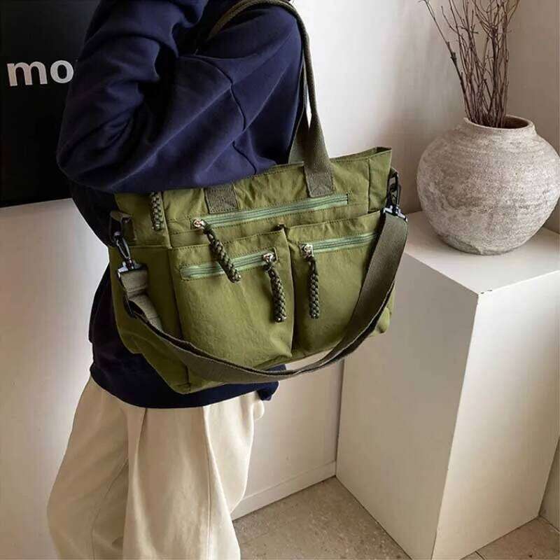 Leisure Nylon Fabric Tote 2025 New Fashion Large Capacity Commuting Shoulder Bag/cross-body Bag/travel Bag for Women Handbag Y260205