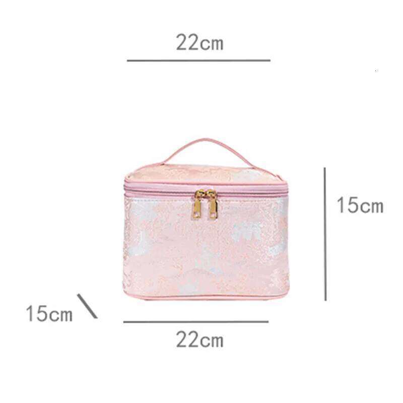 Fashion Women Makeup Portable Cute Ladies Cosmetic Toiletry Storage Pouch Handbag New Cotton Quilted Zipper Bag Y260206