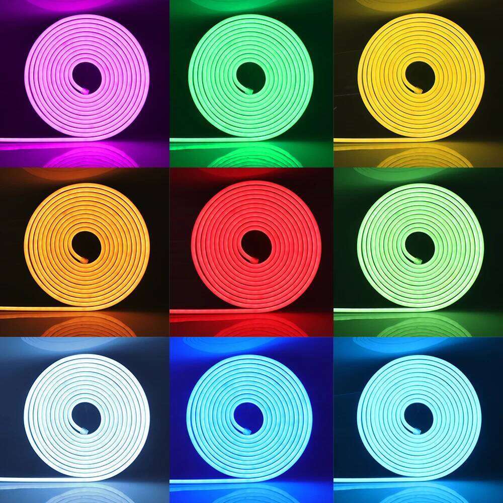 Bluetooth APP Control RGB Neon Light EU Set DC 12V TV BackLight Home Decoration Flexible Ribbon Tape Rope LED Strip Z260206