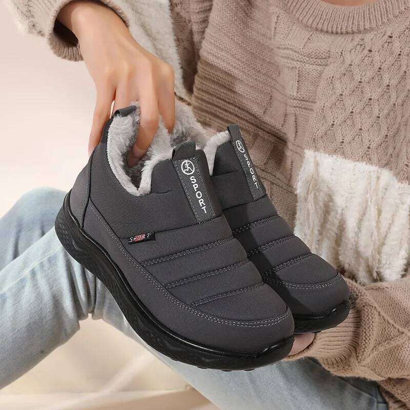 Discounted For Women Winter Snow Cold Resistant And Warm Shoes Outdoor Work Boots Free Delivery