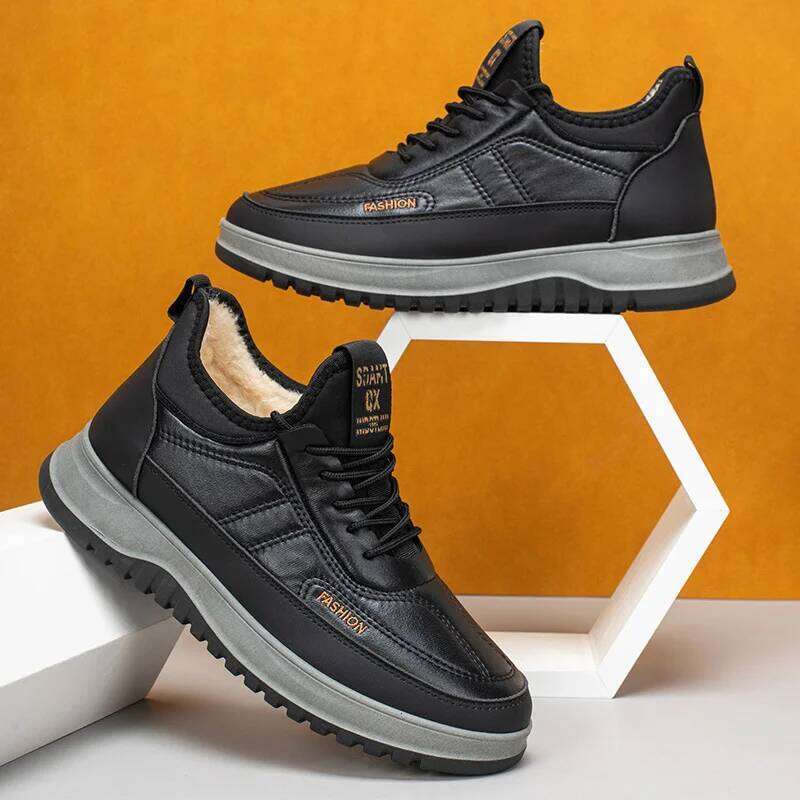 2025 Winter New Shoes Comfortable Cold proof Warm Snow Boots Outdoor Non slip Outsole Men's Shoe