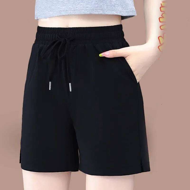 Quick Dry Running Shorts Women's High Waist Casual Sports Summer New Fashion Five-Point Lengthened Pants XJ260206
