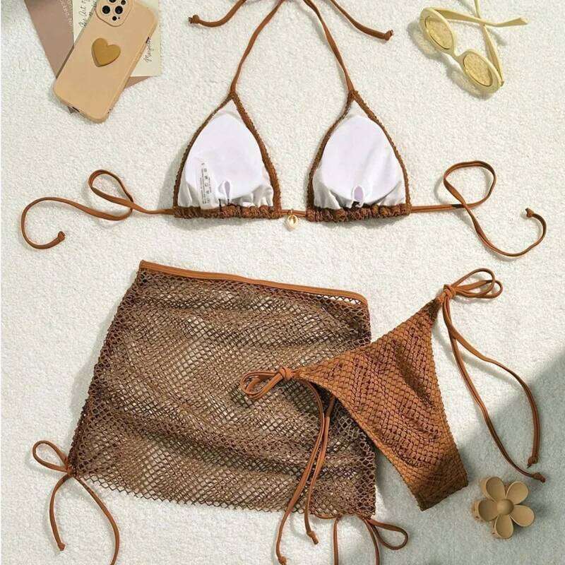 New Sexy Bikinis Female Swimsuits Women Three-Piece Swimwear Beach Swimming Wear Bathing Suits Brazilian Bikini Set Pool Bather Z260206