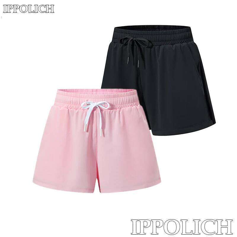 Woman Short Outdoor Sport Double-layer Yoga Shorts Pants Quick Dry Breathable Stretch Fitness Running XJ260206