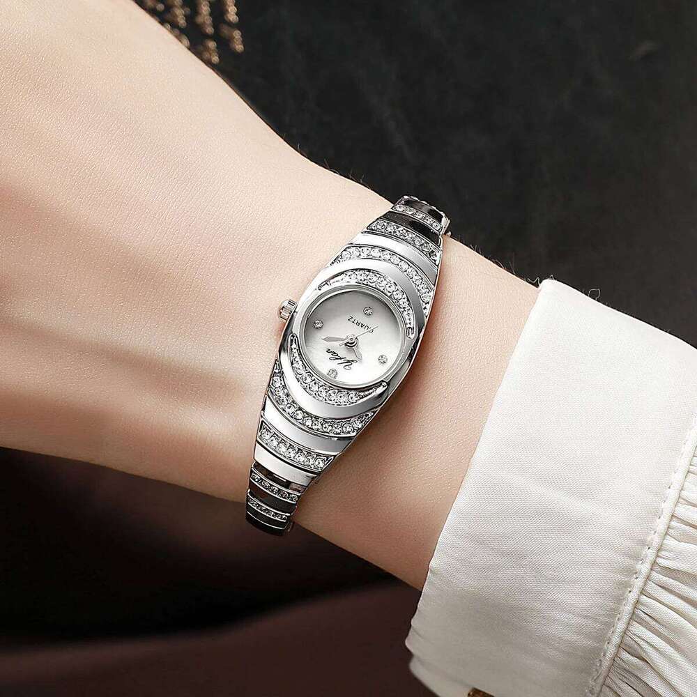 Elegant Women Watches Fashion Rhinestone Ladies Quartz Watch Bracelet Wristwatches Reloj MujerWithout Box Z260206